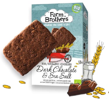 Farm Brothers dark chocolate and sea salt