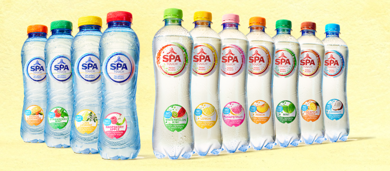 Spa flavoured water range