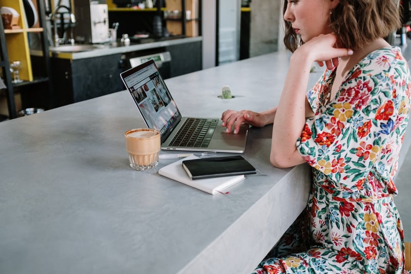 young woman working at laptop pexels-cottonbro-4827515